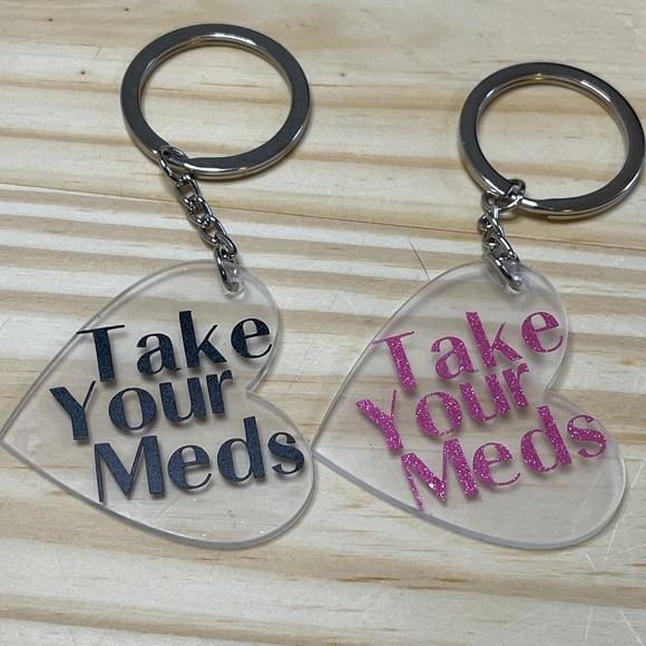 Acrylic Heart Keychain - Picture 6 of 7